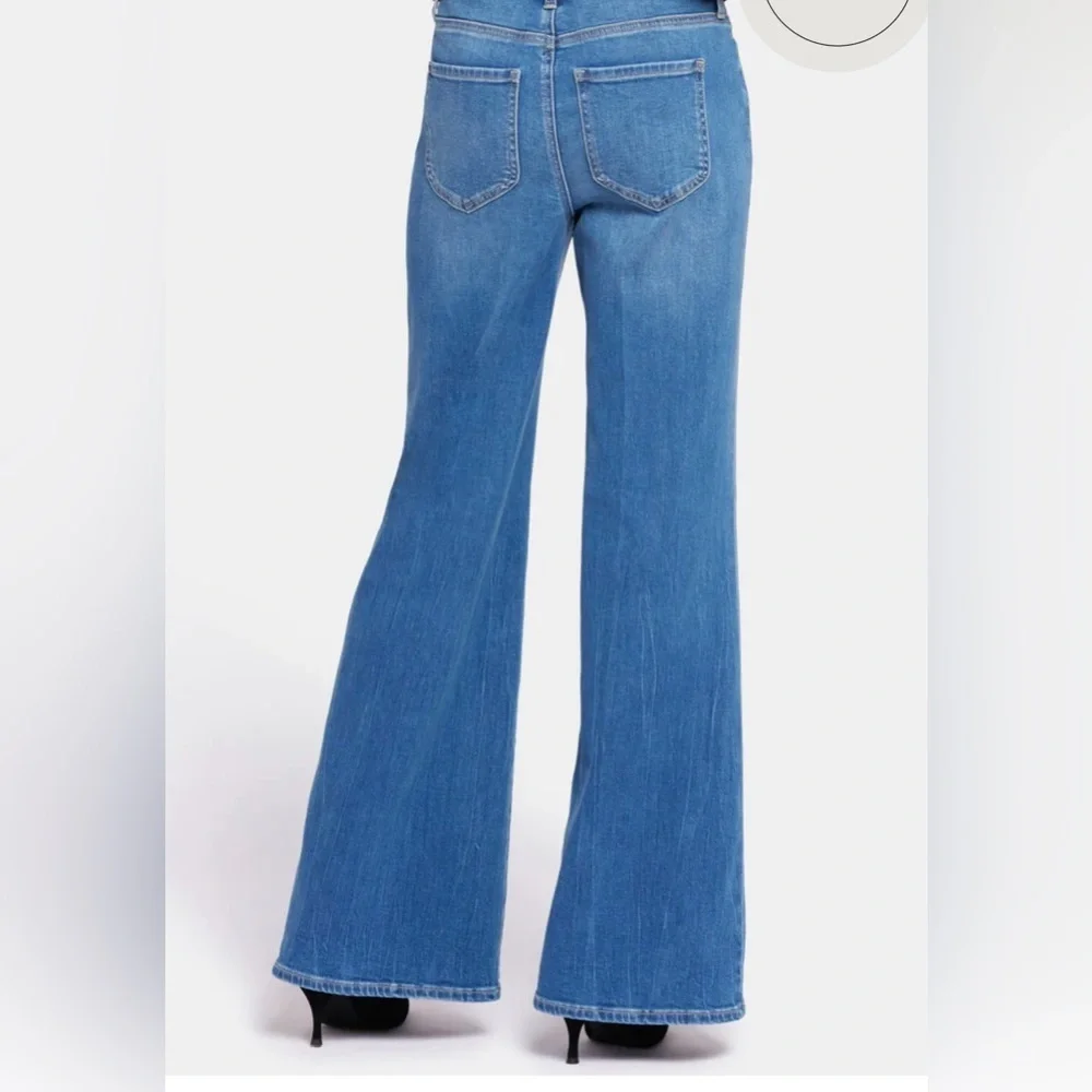 NYDJ MIA Palazzo High Waisted Flare Jeans Size 8 - Picture 2 of 15